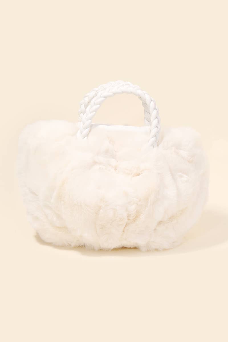 Fluffy Faux Fur Hand Bag: IVO