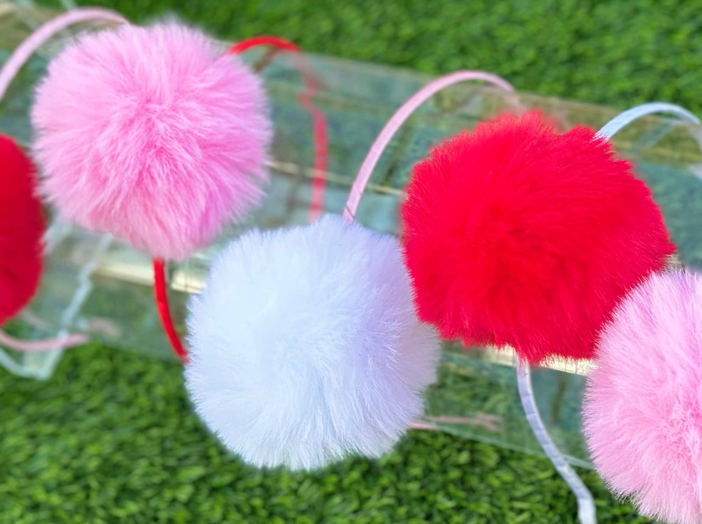 Fluffy Fur Pom Pom Headbands