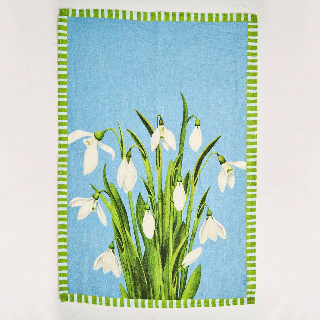 Snowbell - Indigo Tea Towel