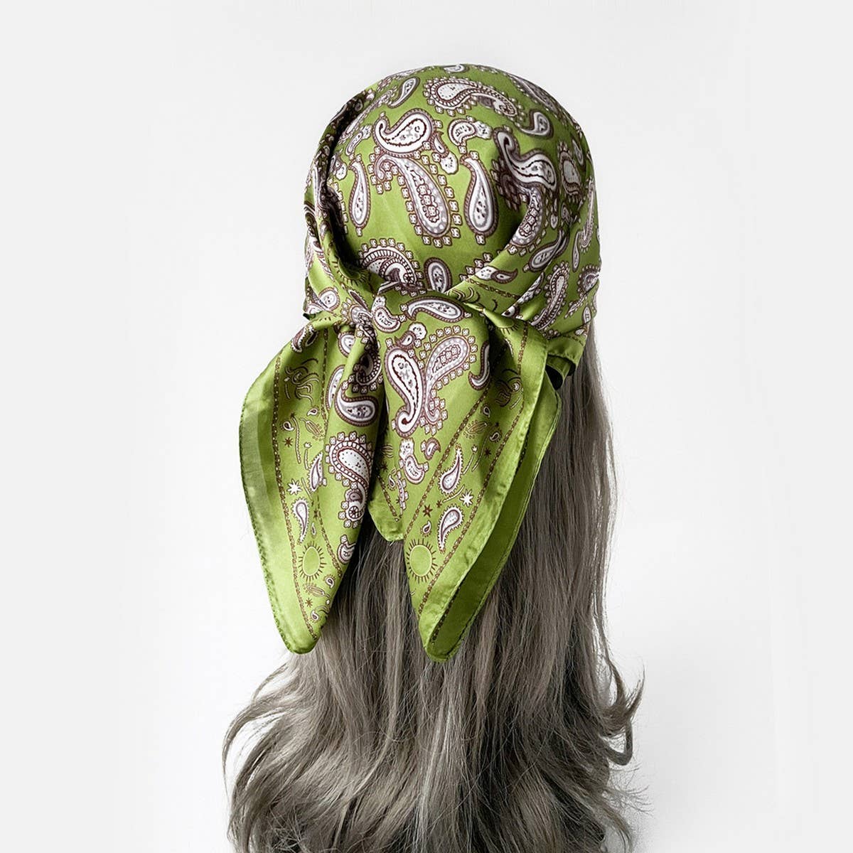 Paisley Satin Square Scarf