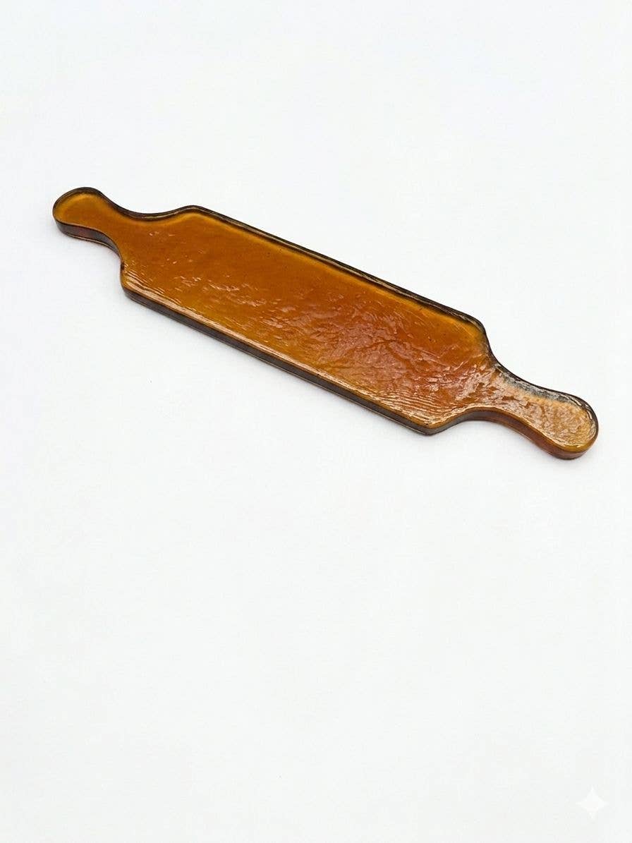 Hammered Glass Long Serving Board