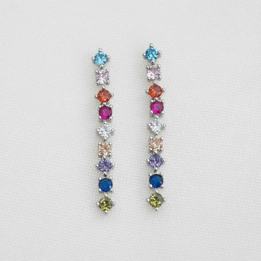 Colorful Geometric Drop Earrings