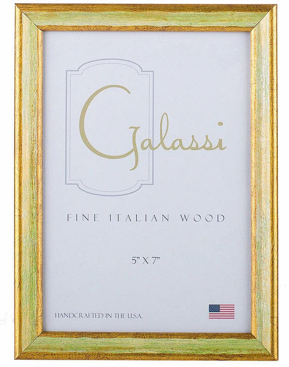 Green/ Gold Florentine Frame 4x6