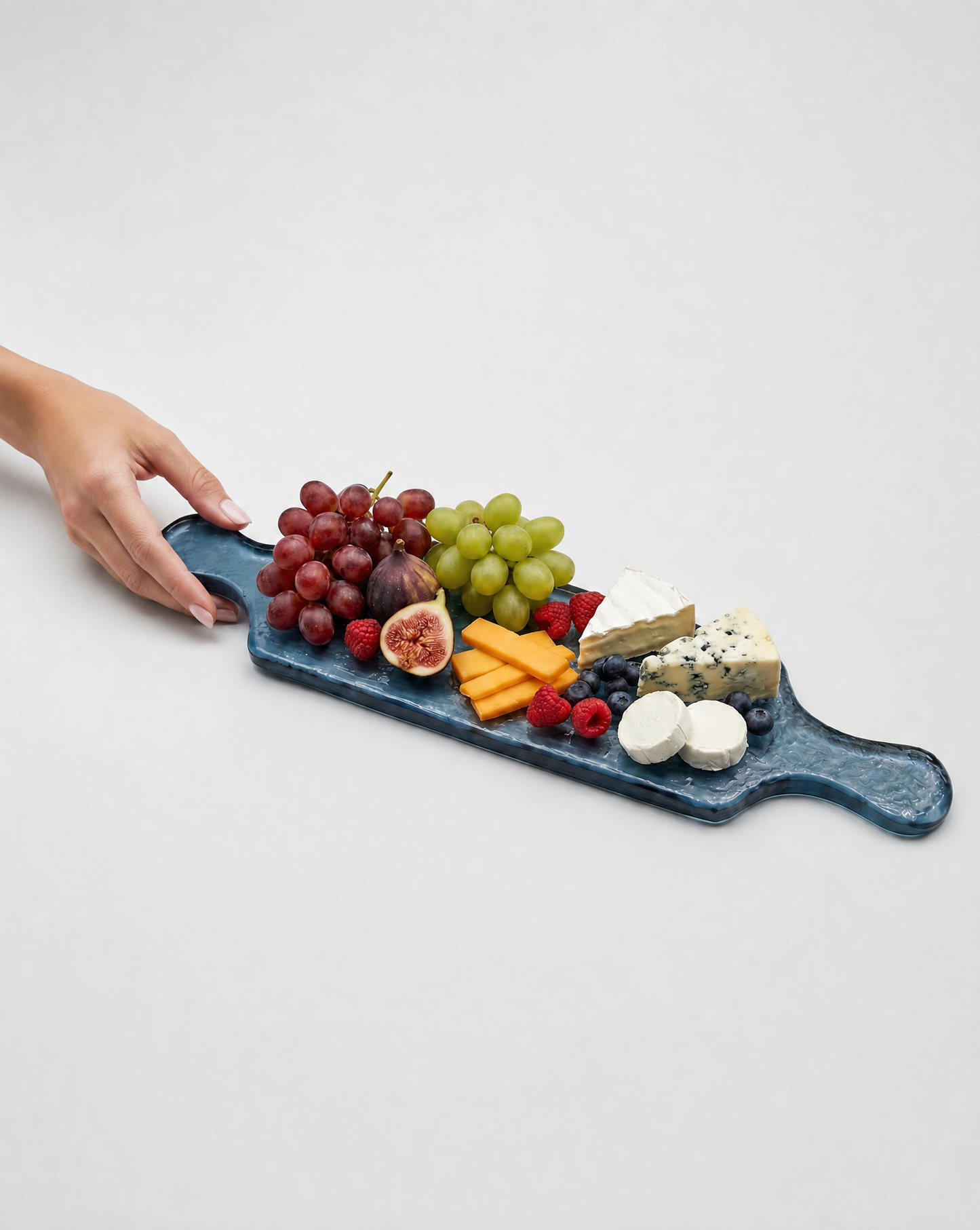 Hammered Glass Long Serving Board