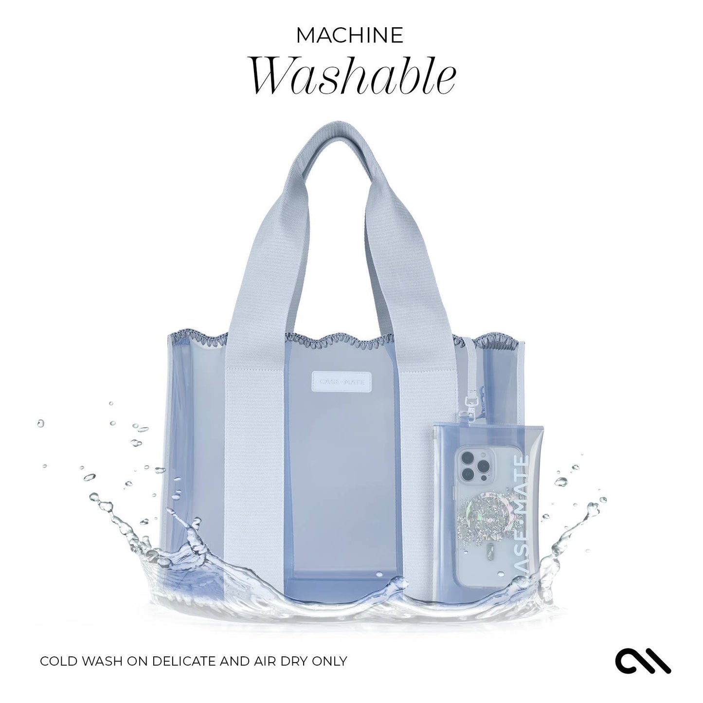 Case-Mate Carolina Blue Crochet Wave Jelly Tote Bag