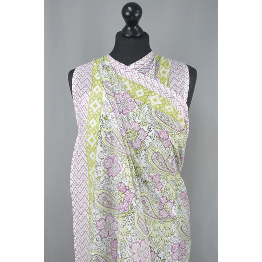 Beach Coverup Pareo-Purple Paisley