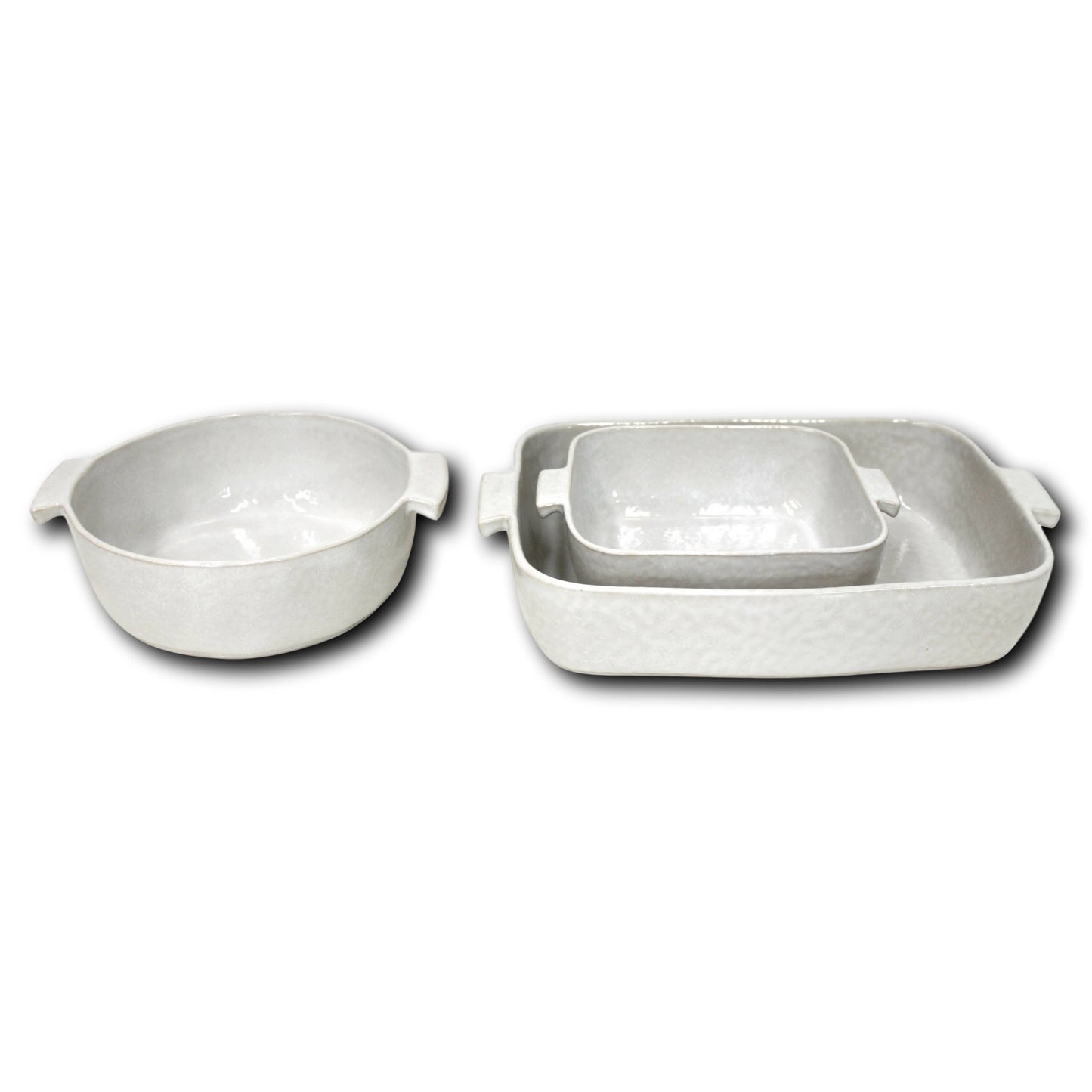 Cozina White Round Baker