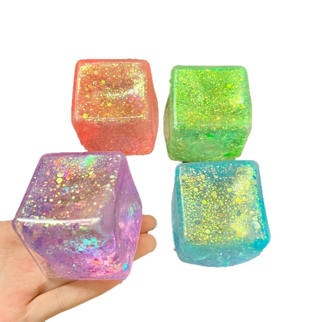Glitter Cube Squishy