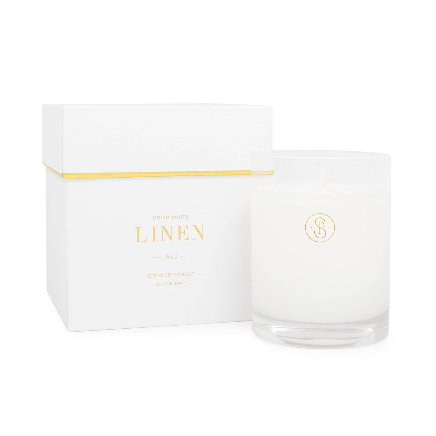 Candles, Crisp White Linen Soy Blend | Hand-Poured USA