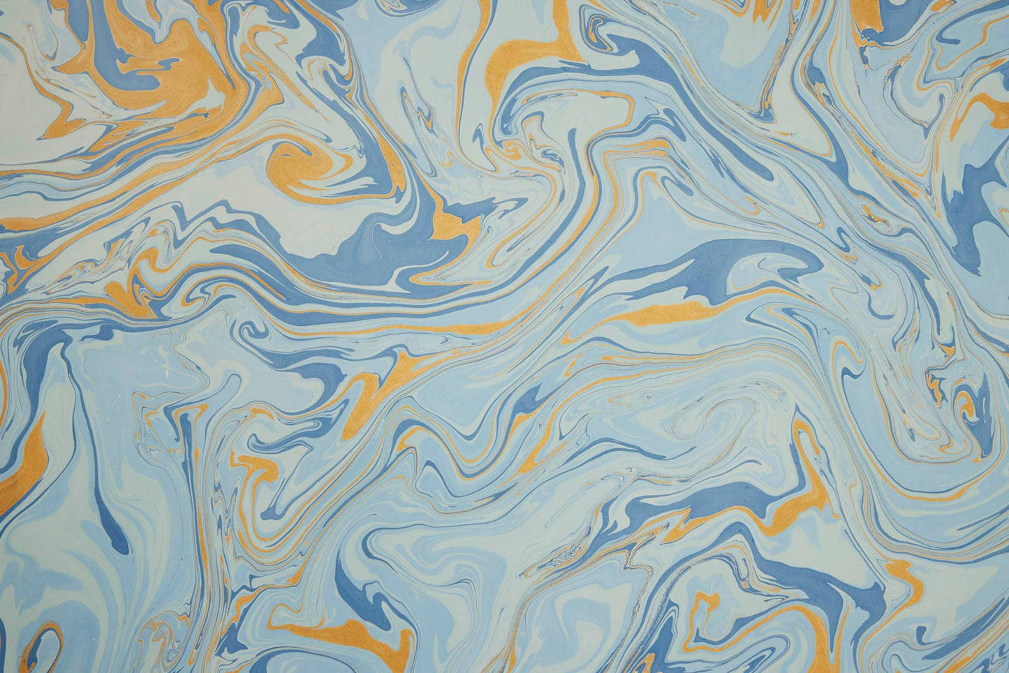 Hand Marbled Wrapping Paper Sheets - Free Spirit Summer Sky