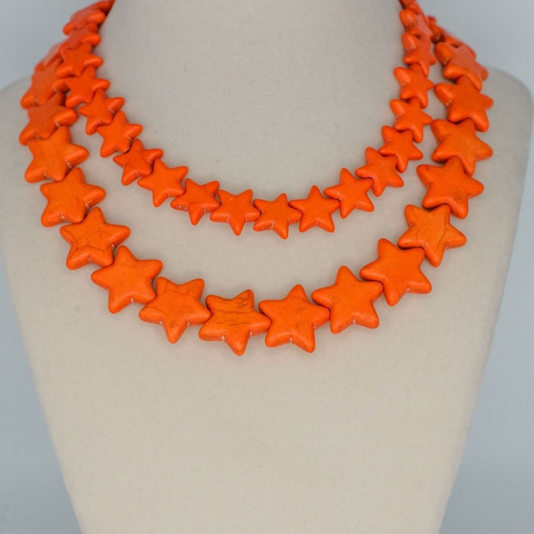Sea Star Necklace - Large - Orange