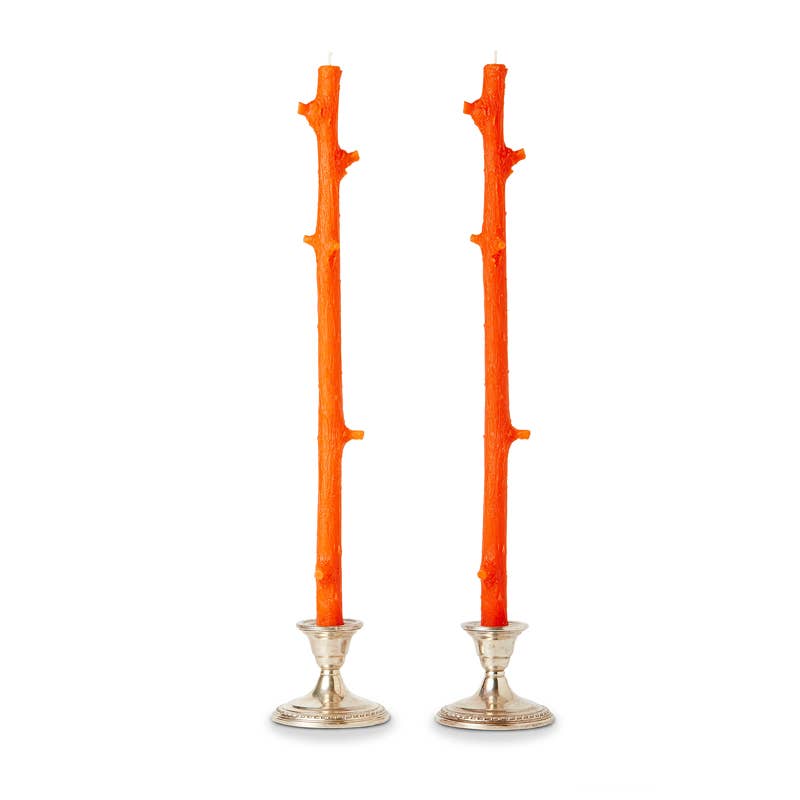 Stick Candles Hemlock / Pair Forest Green