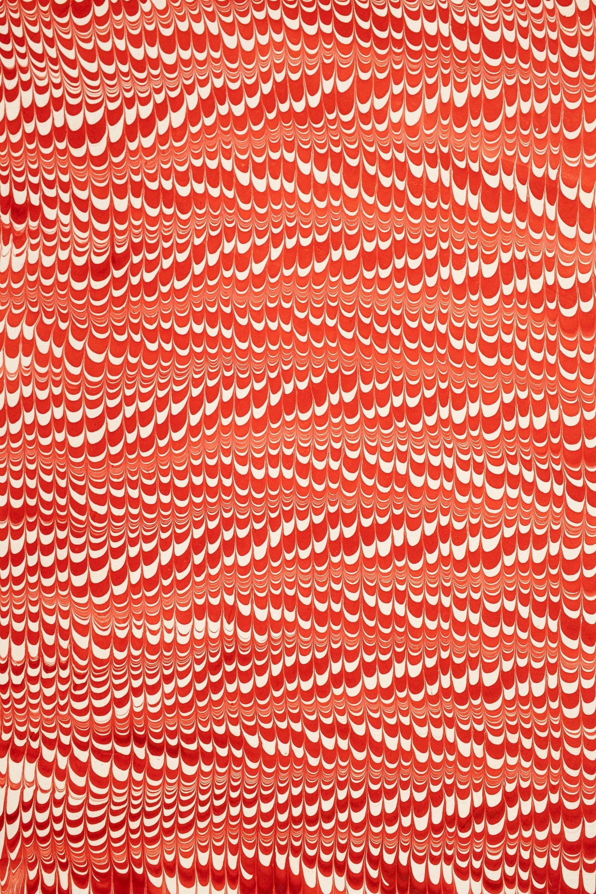 Hand Marbled Candy Cane Swirl Gift Wrapping Paper Sheets
