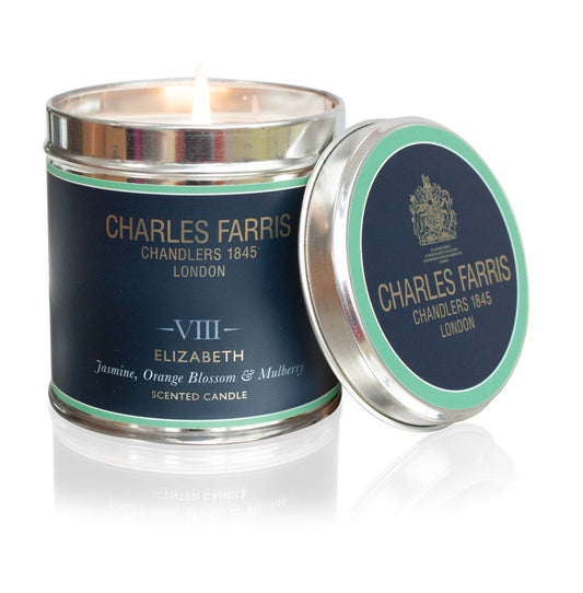 VIII Elizabeth Tin Candle