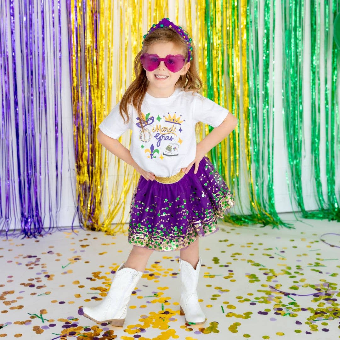 Mardi Gras Gemstone Headband