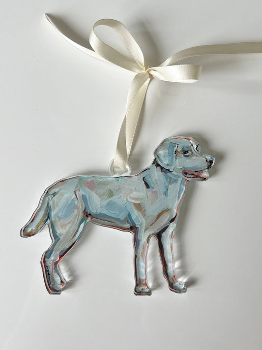 White Lab Ornament
