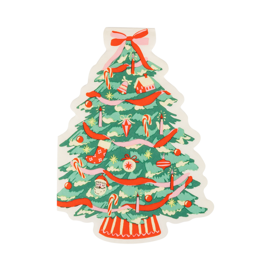 Classic Christmas Tree Shaped Paper Napkins