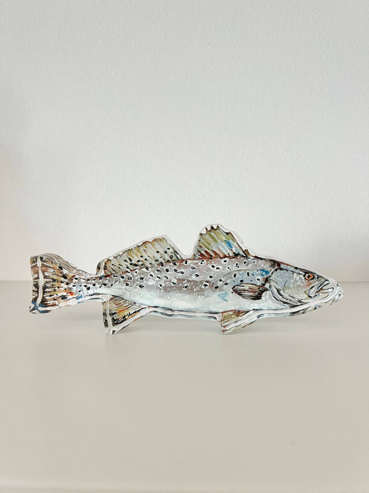 "Speckled Sea Trout" acrylic