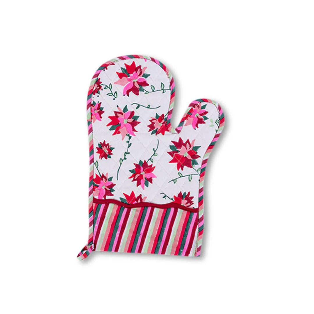 Poinsettia Oven Mitt