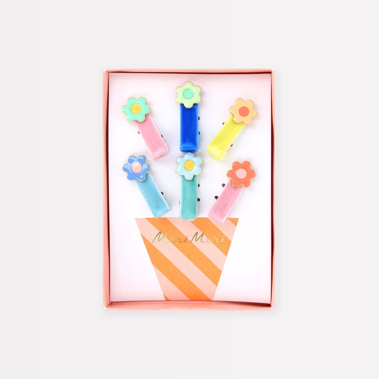 Enamel Daisy Hair Clips