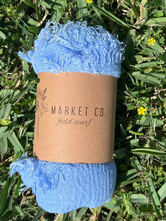 Gauze Scarf - Cornflower