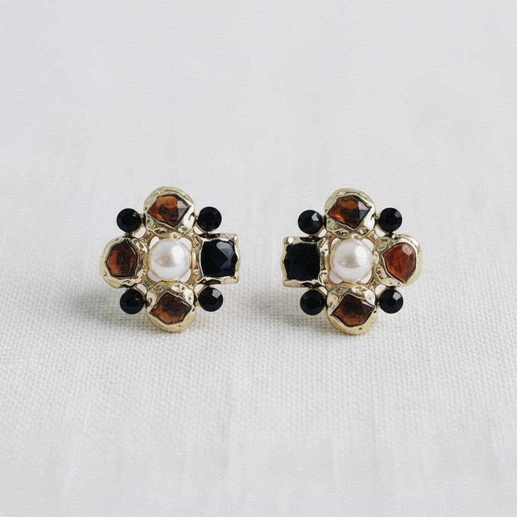 Artful Geometric Drop Earrings