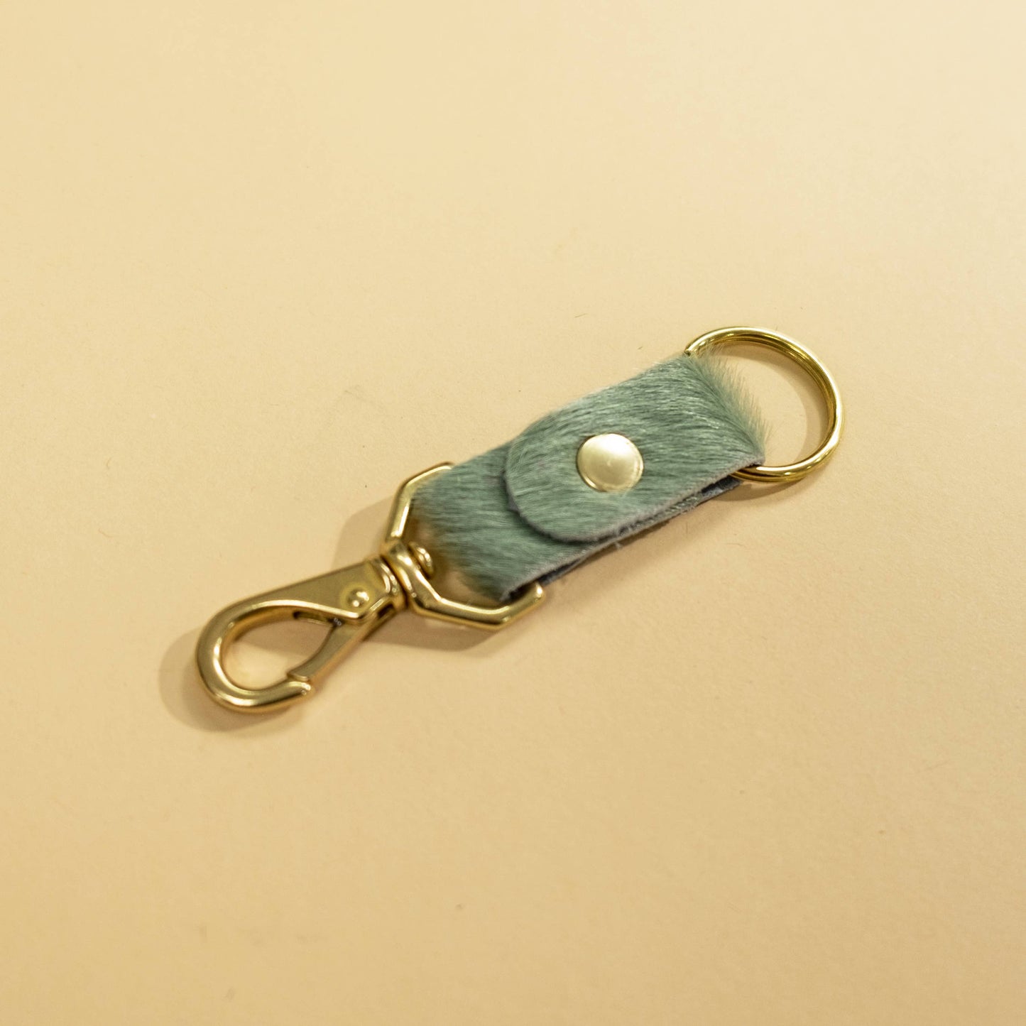 Keychain - Seafoam Hair on Hide