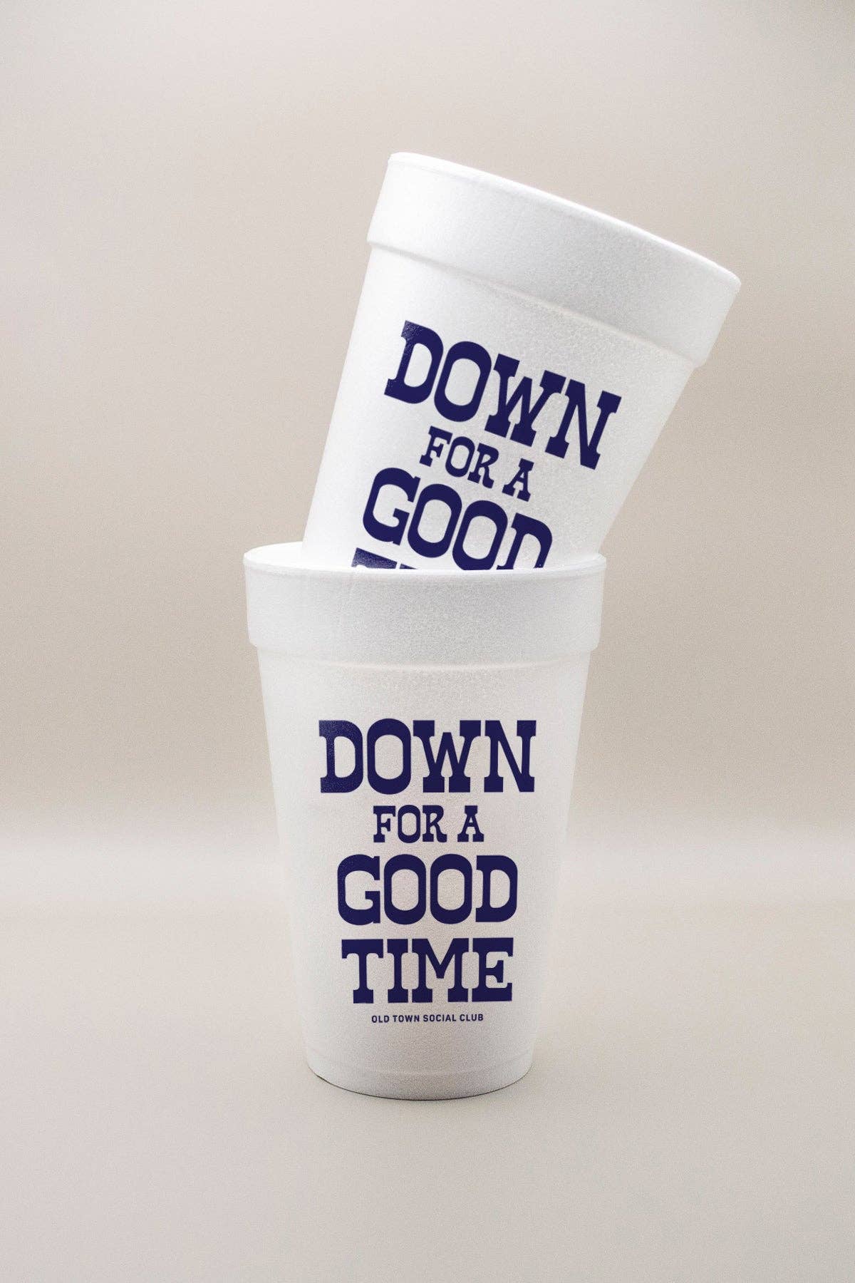 Down for a Good Time 16oz. Foam Party Cups (Set of 10)