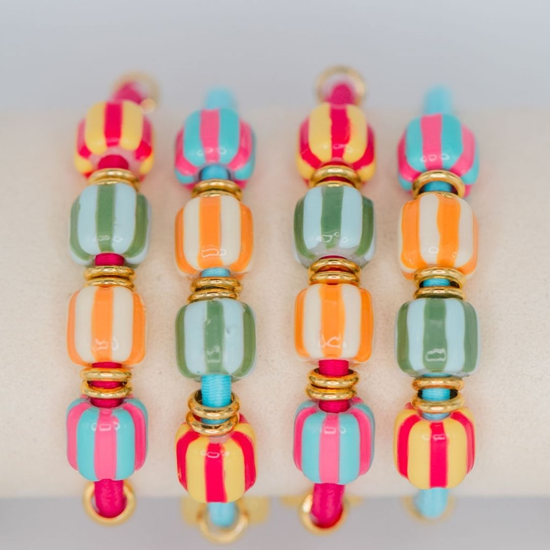 Salt and Sun Hair Tie Set - Multi Bead