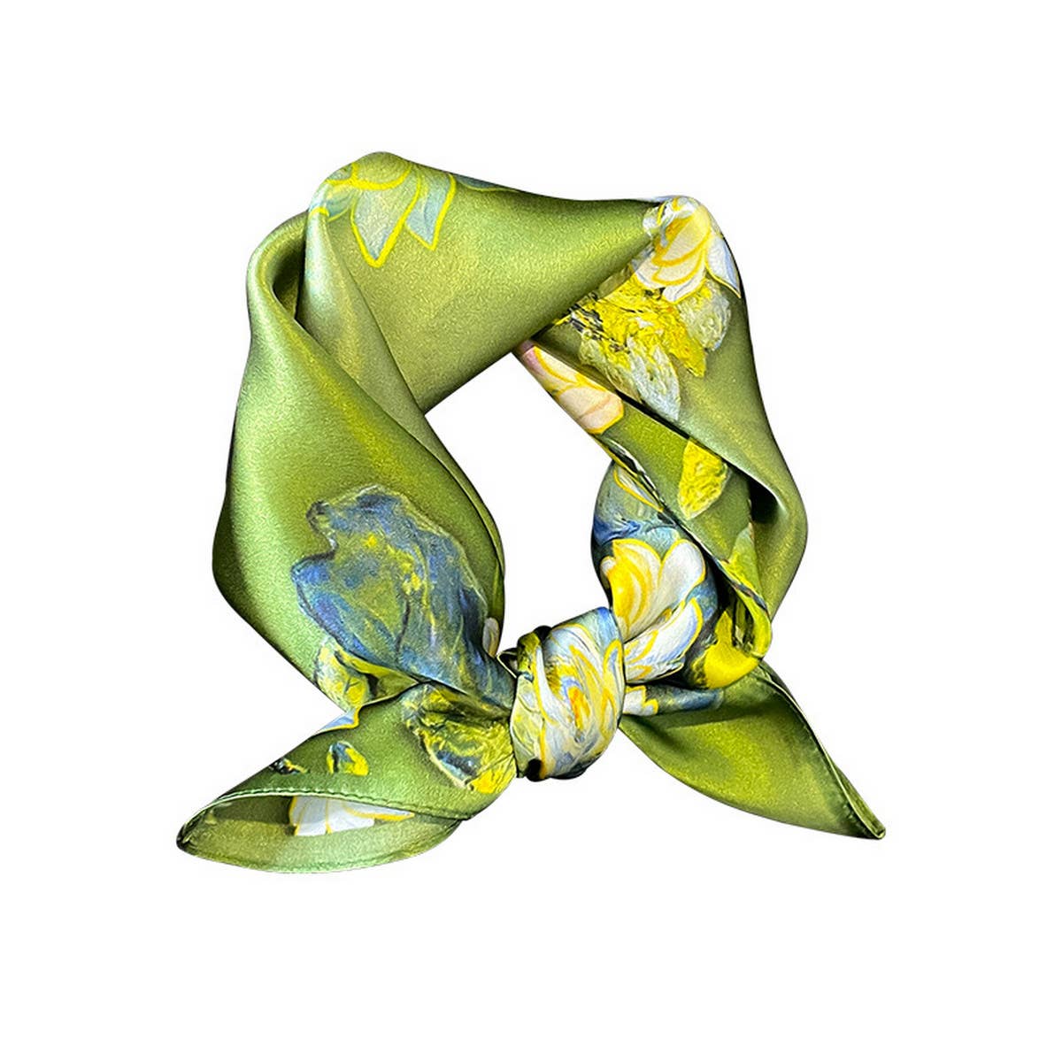 Floral Silk Square Scarf