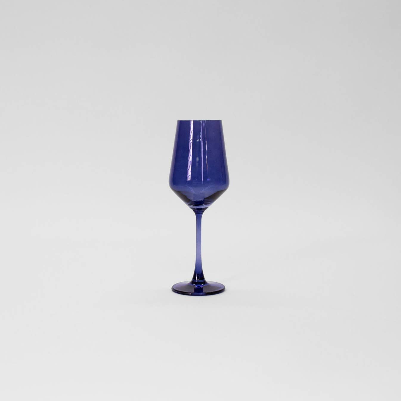 Indigo- Colored Wine Glass