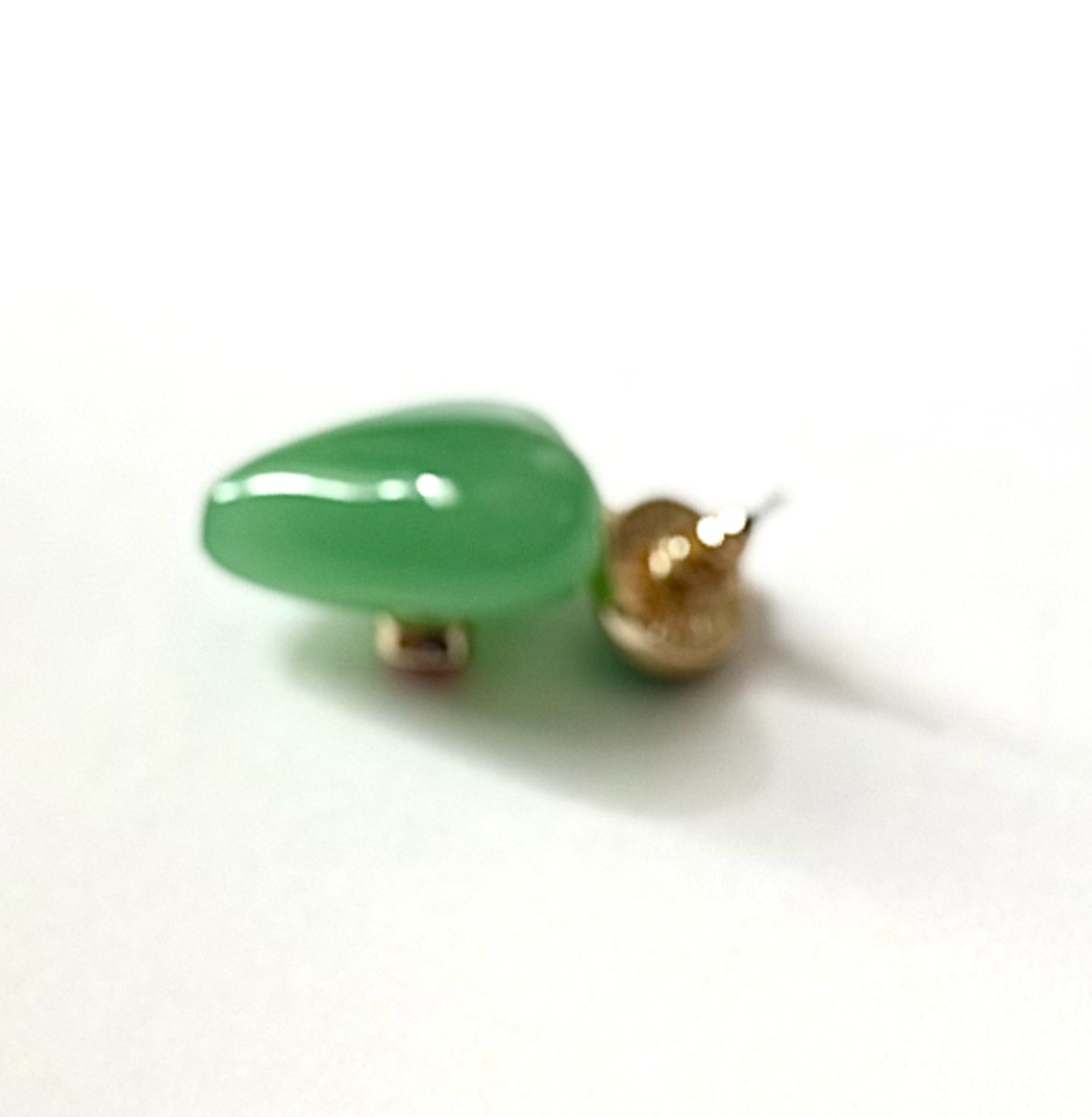 Lucky Heart- Evil Eye Heart Earrings. 