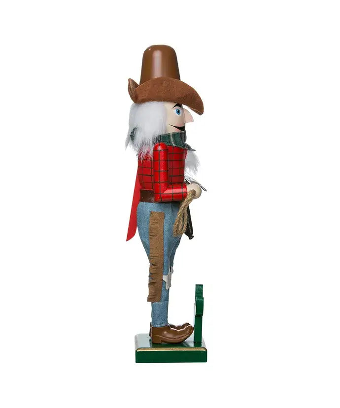 15"WOODEN COWBOY NUTCRACKER