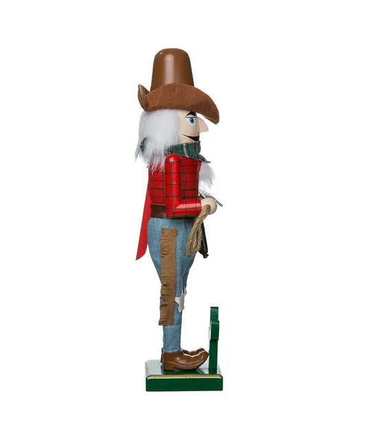 15"WOODEN COWBOY NUTCRACKER