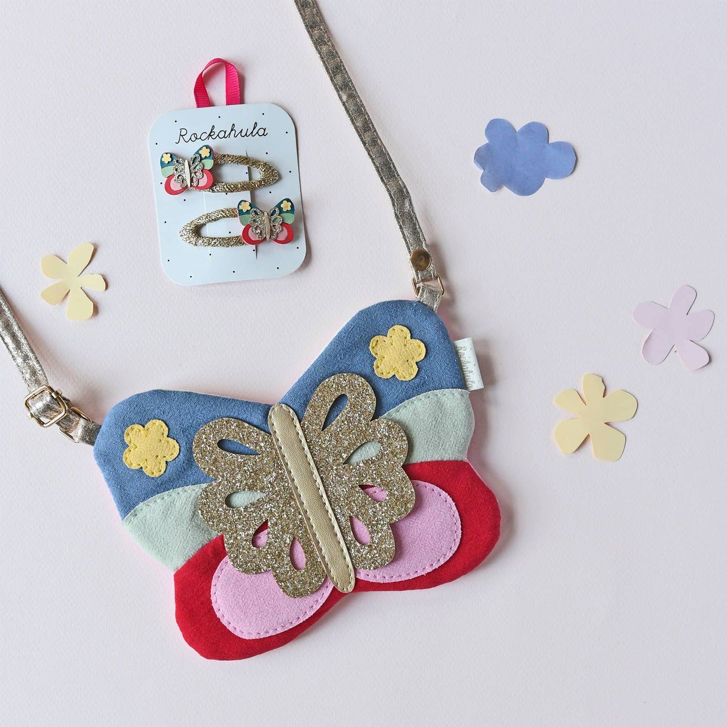 Rainbow Butterfly Clips