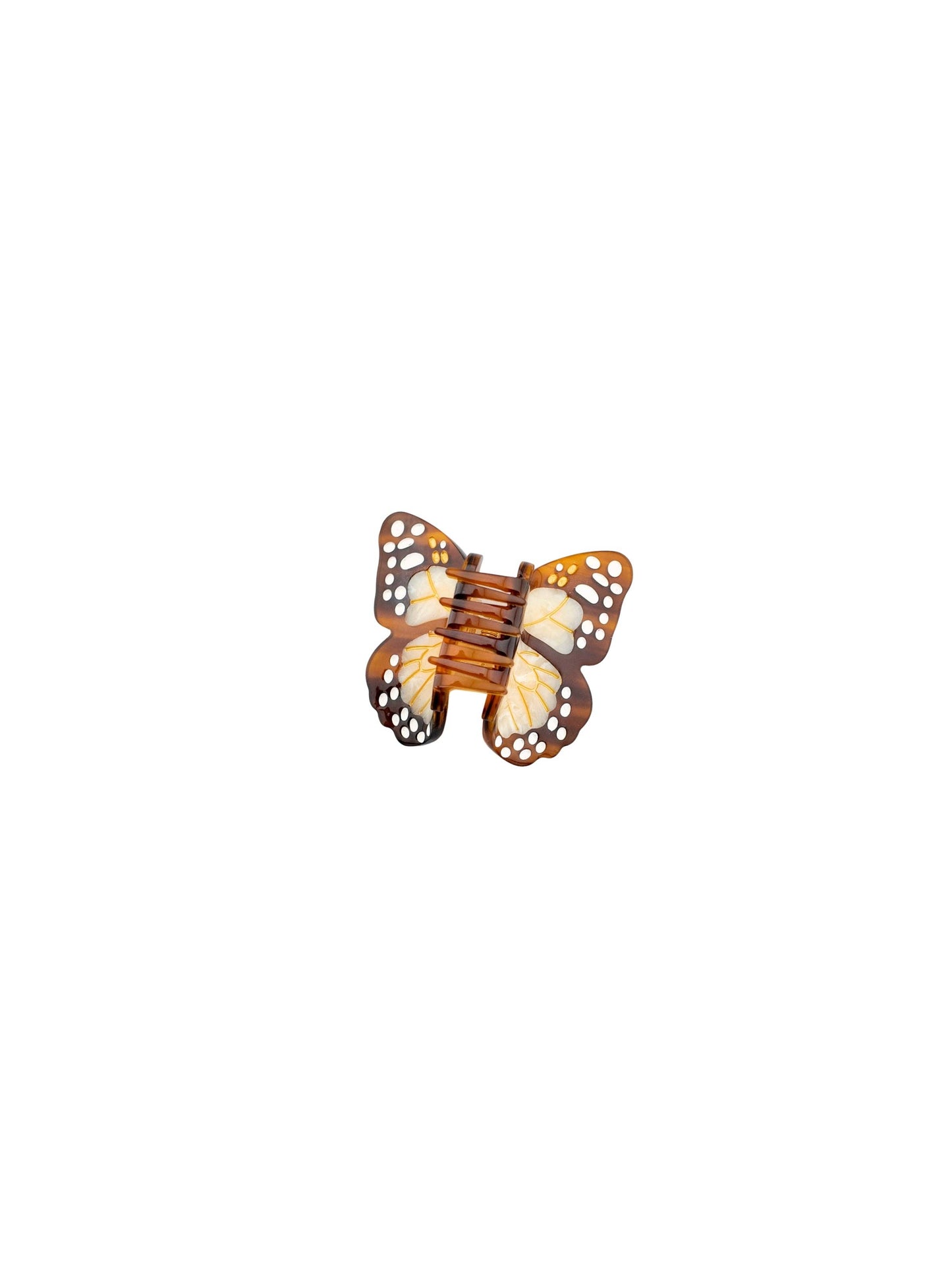 Hand-painted Mini Boho Monarch Claw Hair Clip