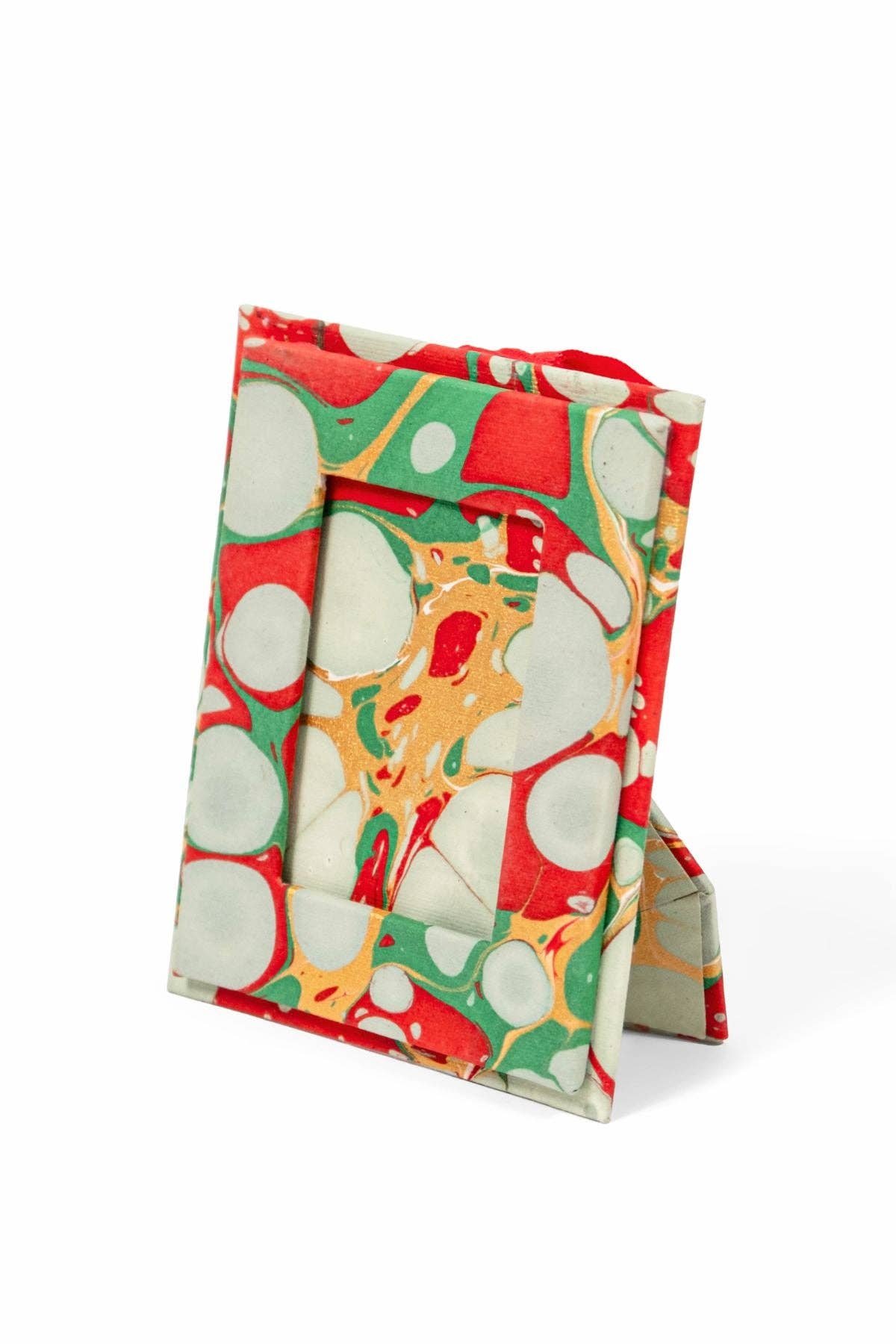 Mini Hand-Marbled Picture Frame Ornament | Christmas Gems