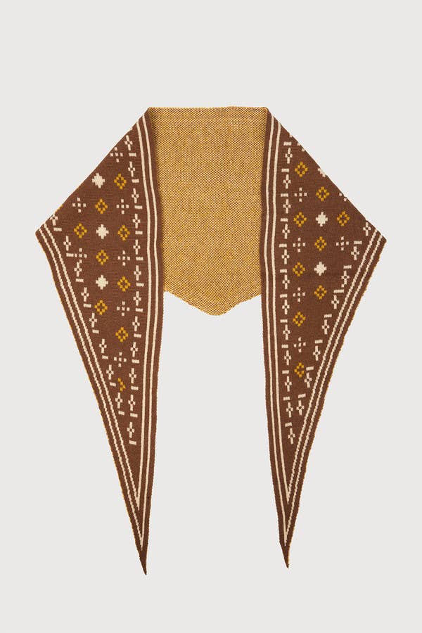 Foulard Knit Triangle Scarf