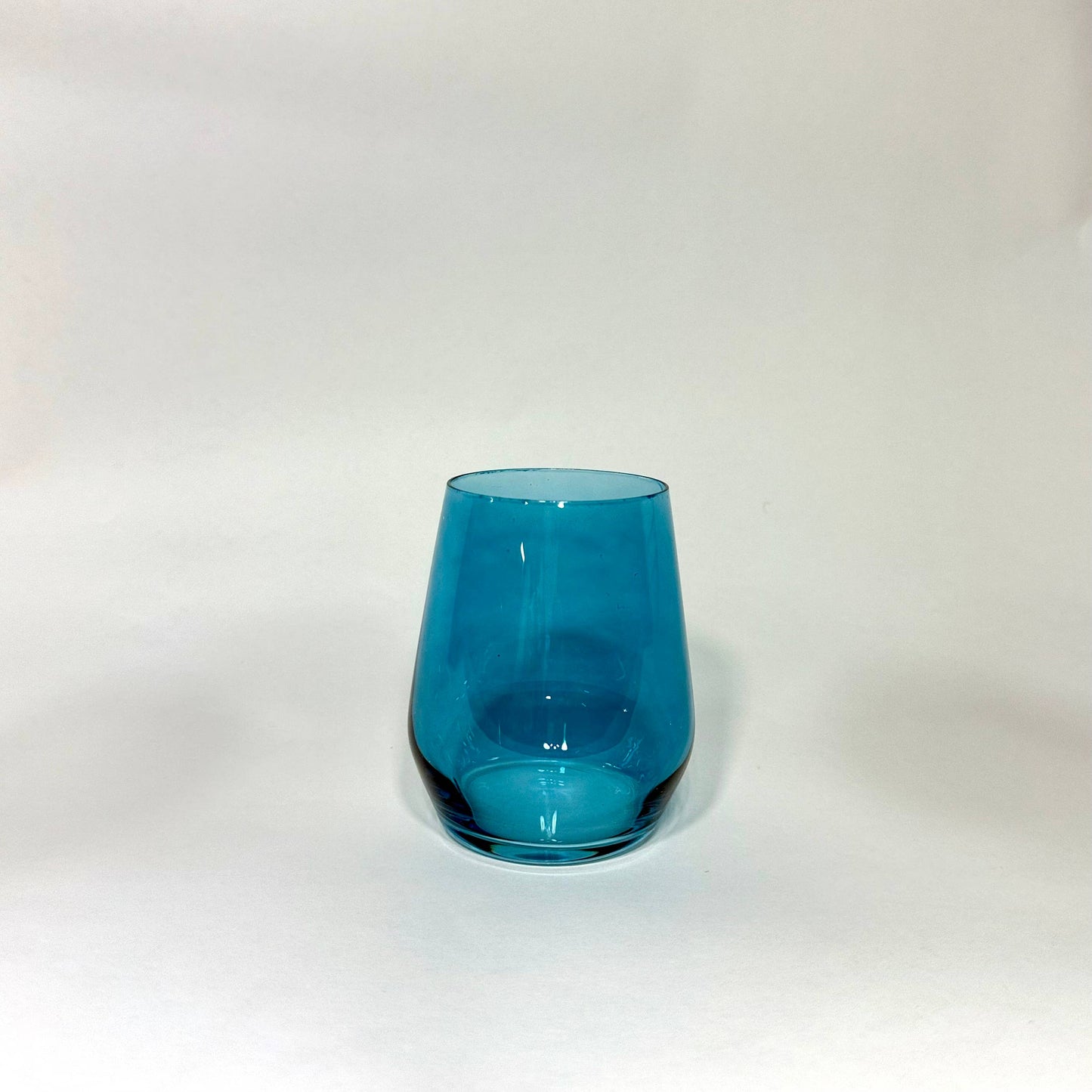 Teal - Stemless Colored Wine Glass