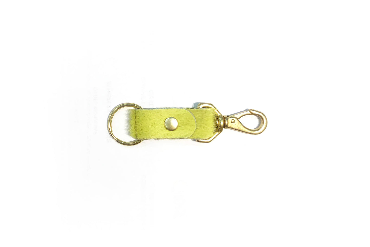 Keychain - Chartreuse Hair on Hide