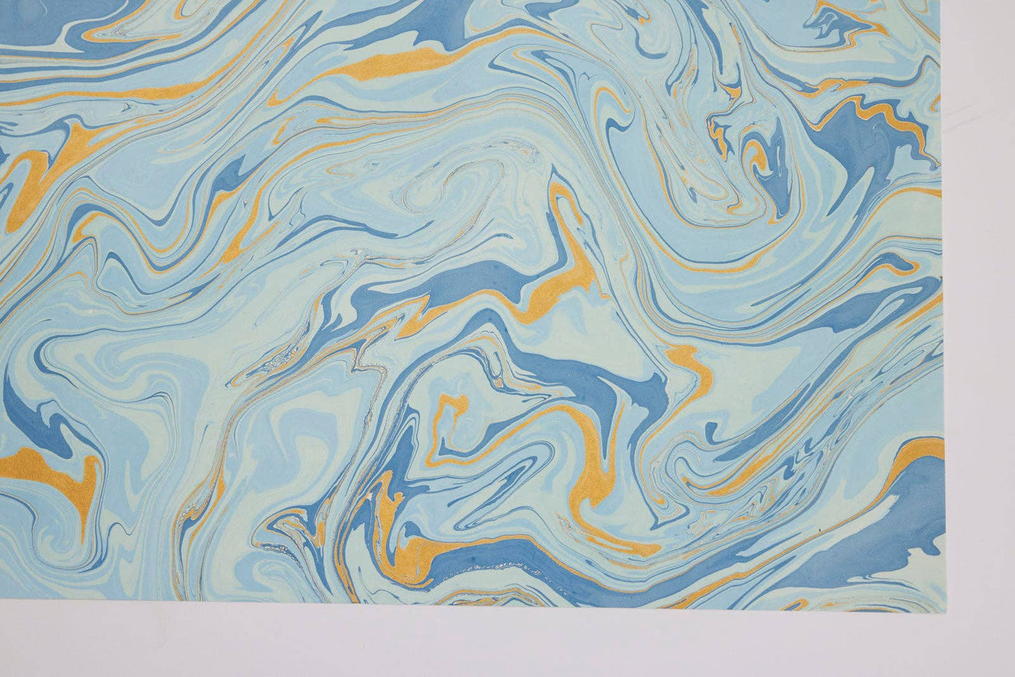 Hand Marbled Wrapping Paper Sheets - Free Spirit Summer Sky