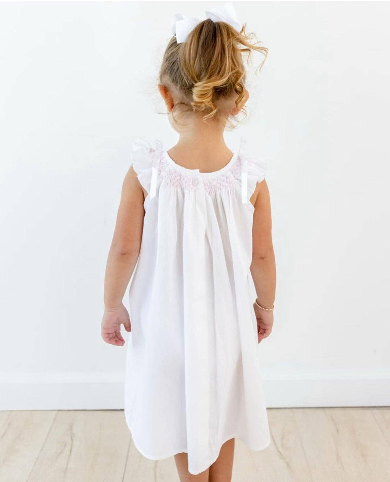 Mathilde White Cotton Dress