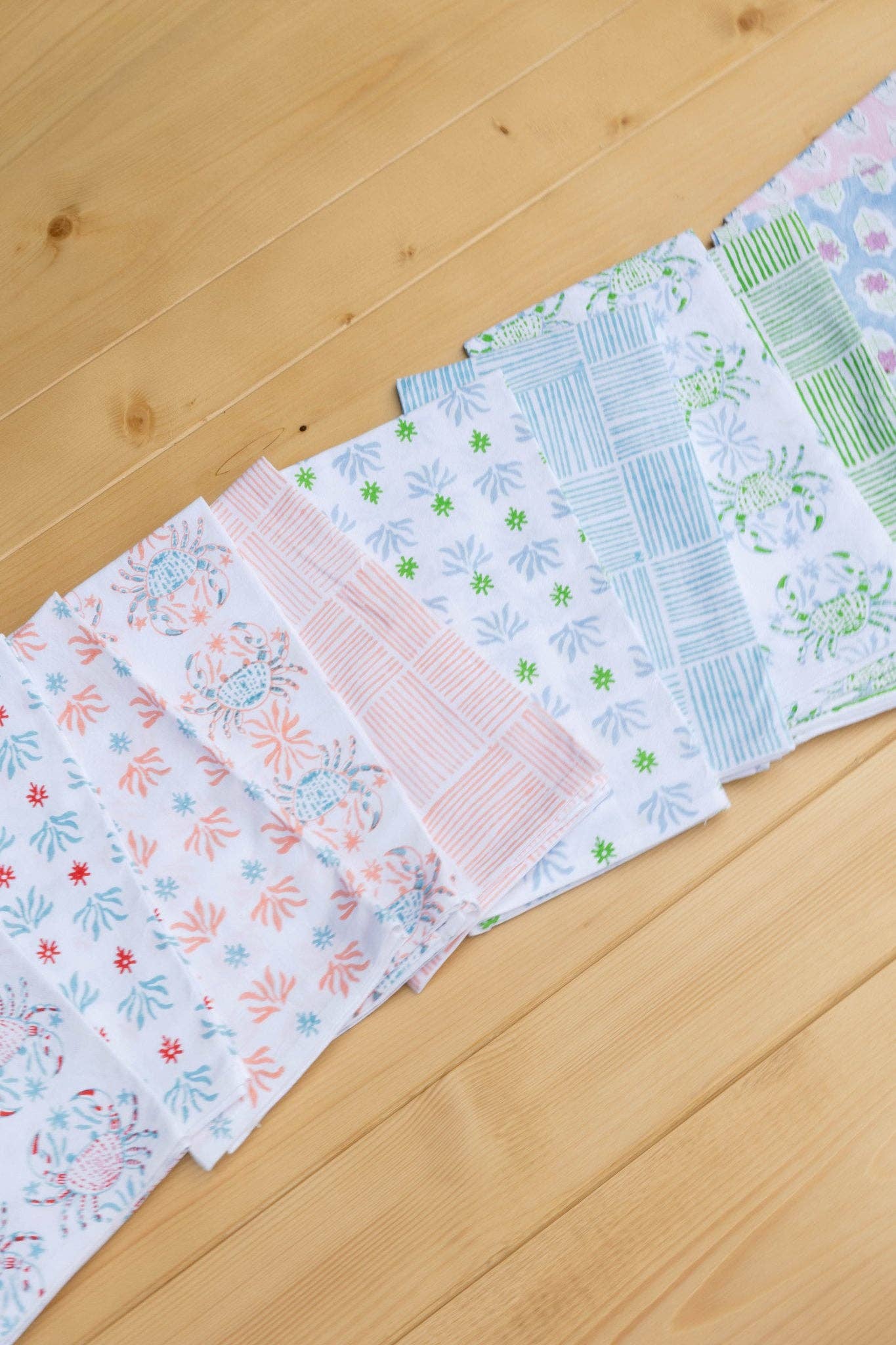 Tea Towel - King Crab, Saltwater & Poppy