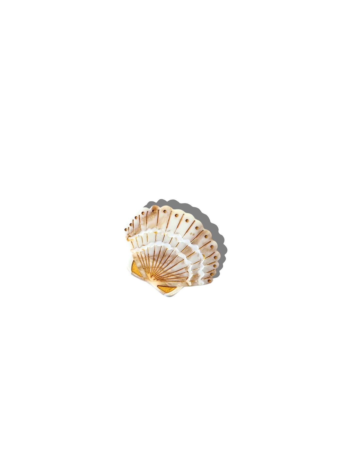 Hand-painted Mini Seashell Claw Hair Clip