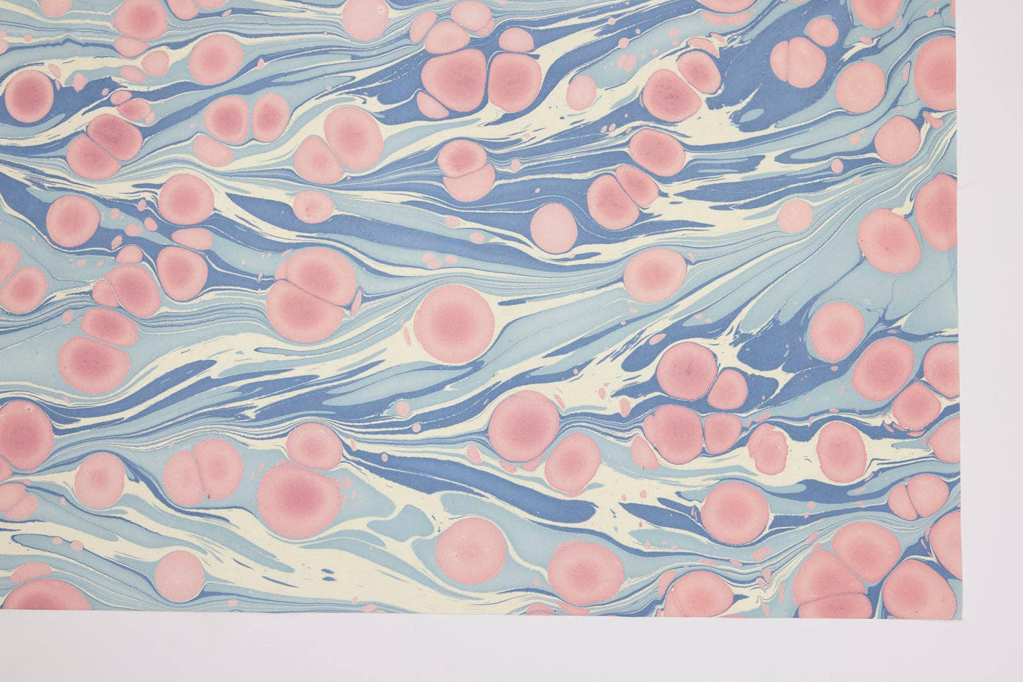 Hand Marbled Wrapping Paper Sheets - Cosmos Hydrangea
