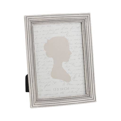 Matte grey and white frame 5x7