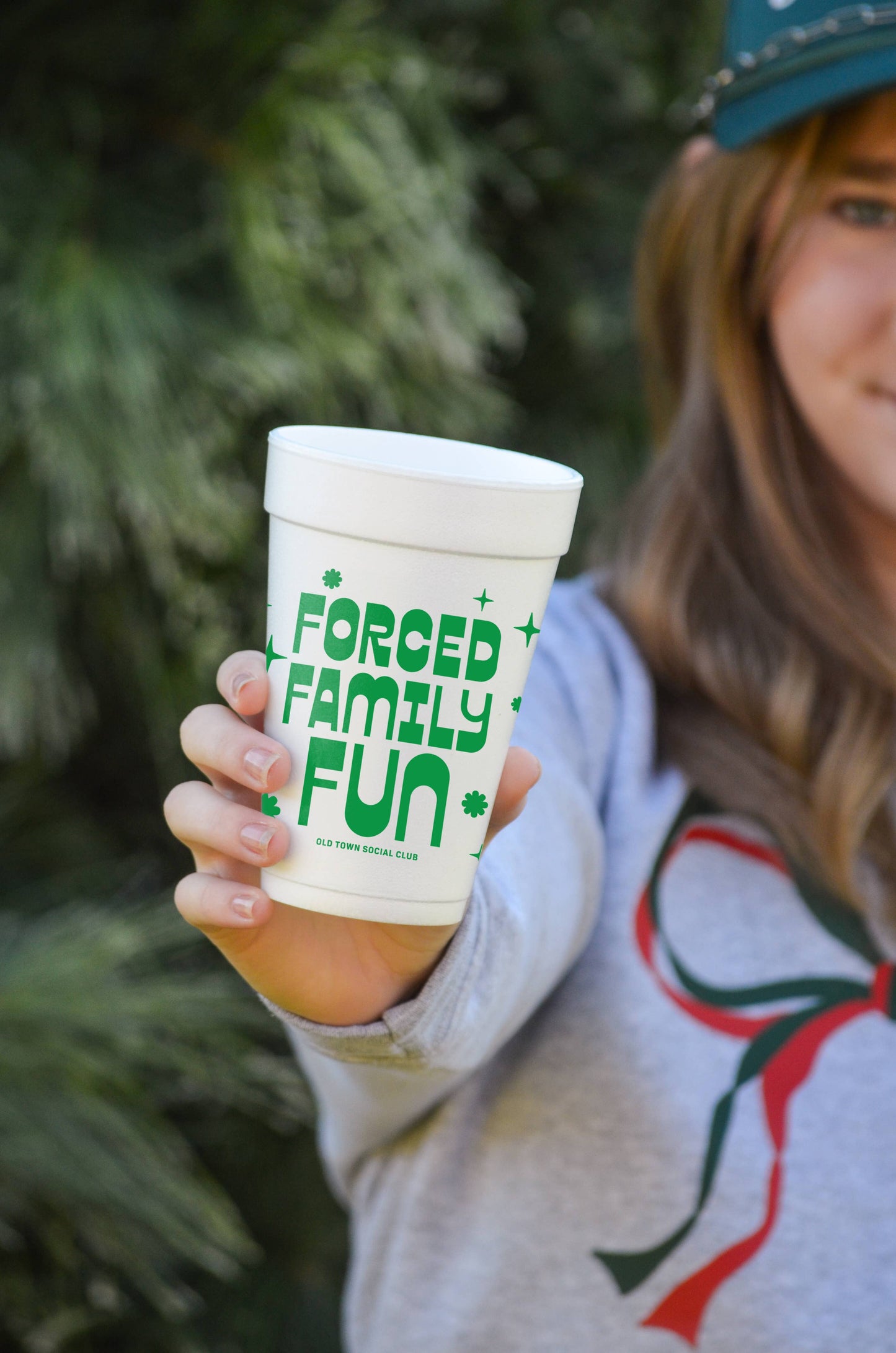 Forced Family Fun 16oz. Foam Party Cups (Set of 10)