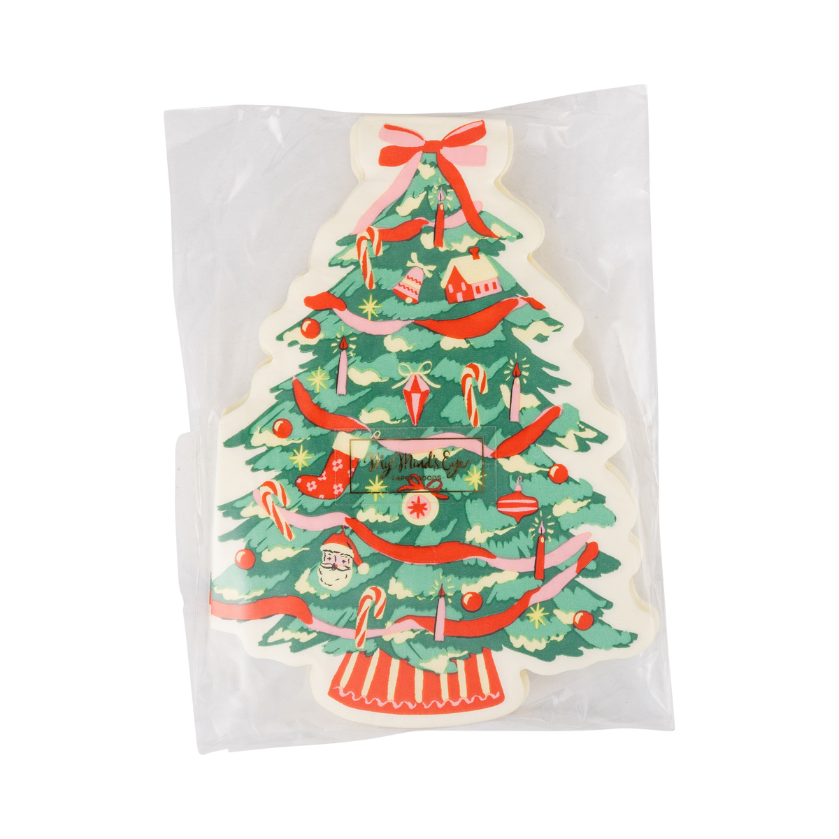 Classic Christmas Tree Shaped Paper Napkins