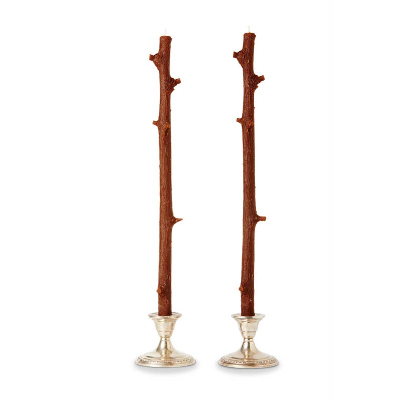 Stick Candles Hemlock / Pair: Robin Blue