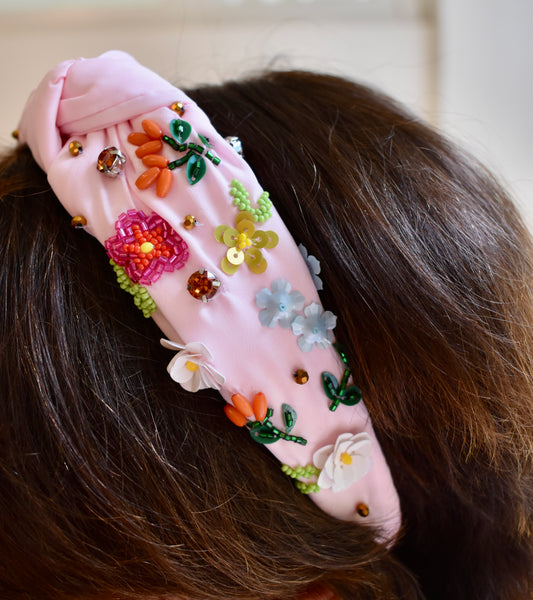 Beaded Flower Headband